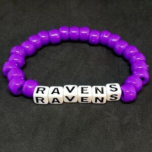 COPY - Baltimore Ravens Football Beaded Bracelet